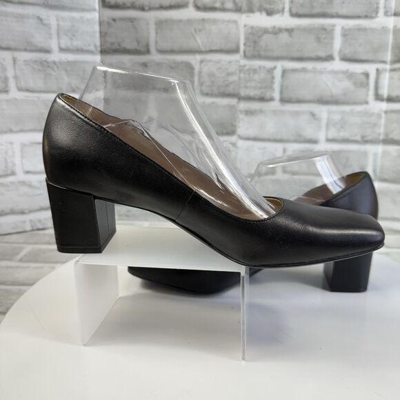 Naturalizer Karina Women’s Size 8.5 Black Leather Classic Comfort Pumps - Picture 3 of 12